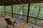 Spacious Covered Porch overlooking River